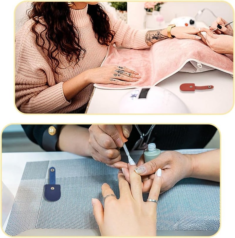 CALFOVERA 10PCS Micro Nipper Cutter Tip Nail Scissors Protective Cover Cap PU Leather Safety Protector Sleeve Cuticle Trimmer Flush Nipper Pouch Storage Container for Pedicure Tools Dead Skin Scissors - Image 5